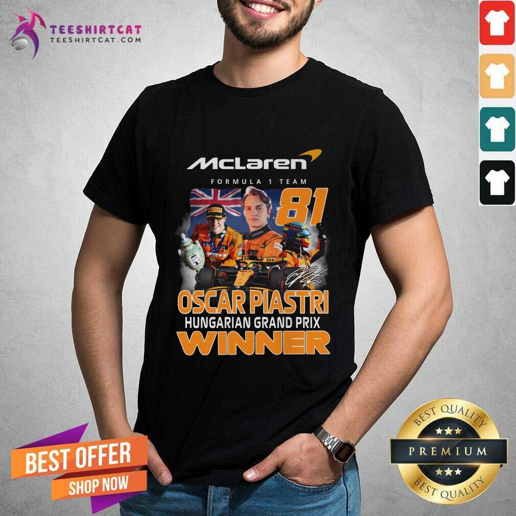Shirt Awesome Mclaren Oscar Piastri Hungarian Grand Prix Winner T-Shirt