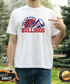 Awesome Pine View School Lapin BullDogs Football Mascot T-Shirt