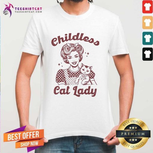 Awesome Retro Childless Cat Lady Kamala Harris Mala T-Shirt