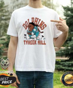 Awesome Tyreek Hill Miami Dolphins Homage Caricature Player T-Shirt