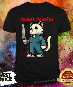 Funny Cat Horror Movies Michael Meowers T-Shirt