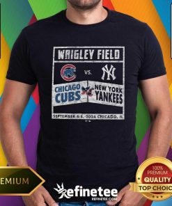 Funny Chicago Cubs Vs New York Yankees Wrigley Field '47 Franklin T-Shirt