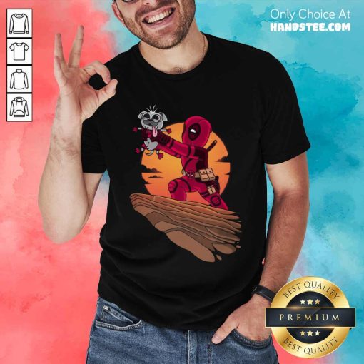 Funny Deadpool The Dog King T-Shirt