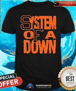 Funny System Of A Down SF Stacked Logo T-Shirt