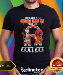 Good A Chicago Bears Marvel Fan Yesterday Today Tomorrow Forever T-Shirt