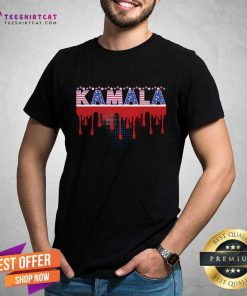 Good Kamala Harris Patriotic 2024 American Flag Theme T-Shirt