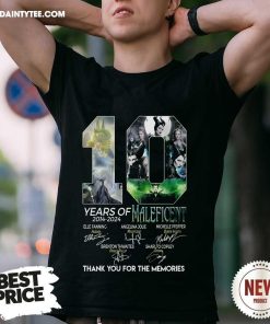 Great 10 Years Of Maleficent 2014-2024 For The Memories T-Shirt