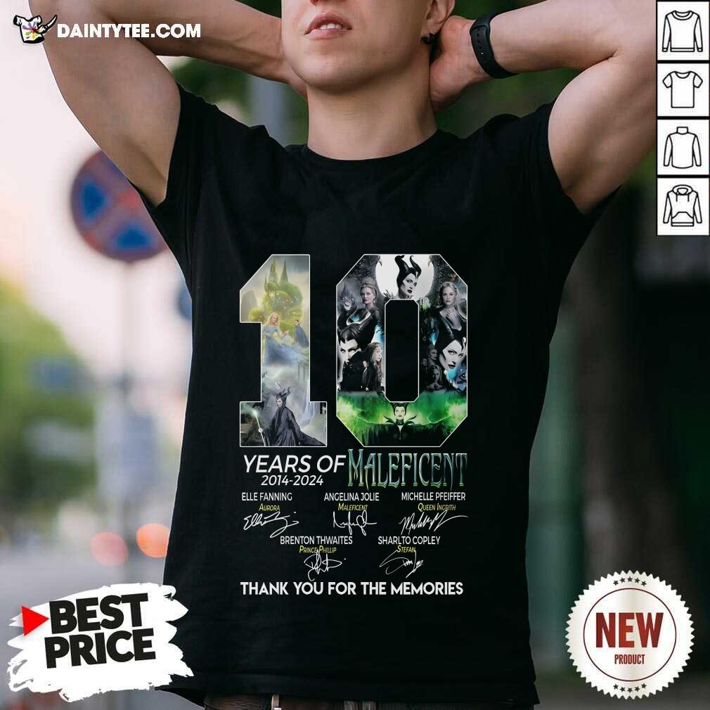Shirt Great 10 Years Of Maleficent 2014-2024 For The Memories T-Shirt