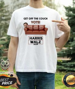 Great Get Off The Couch Vote Tim Walz Jd Vance Harris Walz 2024 T-Shirt