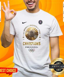 Great Nike USA Team Women’s Basketball Olympic Paris 2024 Gold Medal Embers T-Shirt