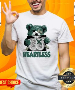 Happy Cute Oxidized Green Bear Heartless T-Shirt