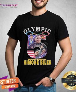 Happy Olympic Paris 2024 USA Gymnastic Gold Medal Simone Biles T-Shirt
