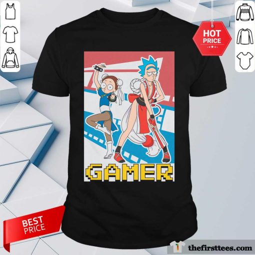 Happy Rick And Morty Interdimensional Adventure Gamer T-Shirt
