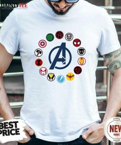Hot Avengers Marvel Superhero Logo T-Shirt
