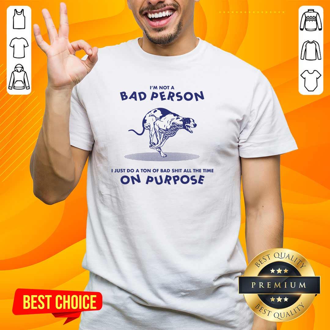 Shirt Hot Bad Person I Just Do A Ton Of Bad Shit All The Time On Purpose T-Shirt