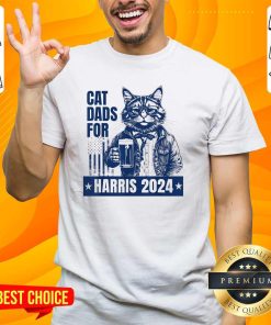Hot Cat Dads For Kamala Harris Cat Daddy Walz Vote Voting Cats T-Shirt