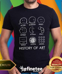 Hot Cute History Of Art T-Shirt