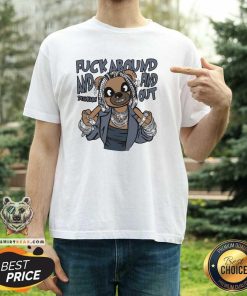 Hot Dunkare Low Diffused Blue 11s Screw Around Bear T-Shirt