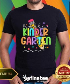 Hot Hello Kindergarten Team Kinder Back To School Teacher Kids T-Shirt