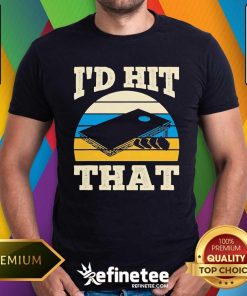 Hot I'd Hit That Bag Bean Cornhole Retro T-Shirt