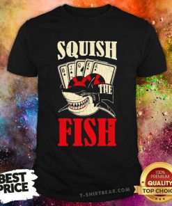 Hot Intage Squish Shark The Fish Poker Cards T-Shirt
