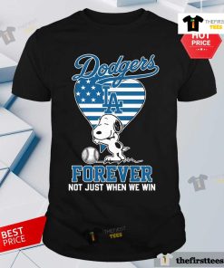 Hot Los Angeles Dodgers Snoopy In Love Forever Fan T-Shirt