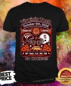 Hot Virginia Tech Vs Stanford 2024 ACC Football Game October 5th T-Shirt