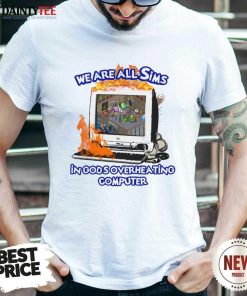 Hot We Are All Sims In God's Overheating Computer T-Shirt