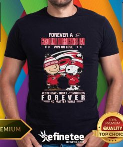 Nice A Carolina Hurricanes Fan Yesterday Today Tomorrow Forever T-Shirt