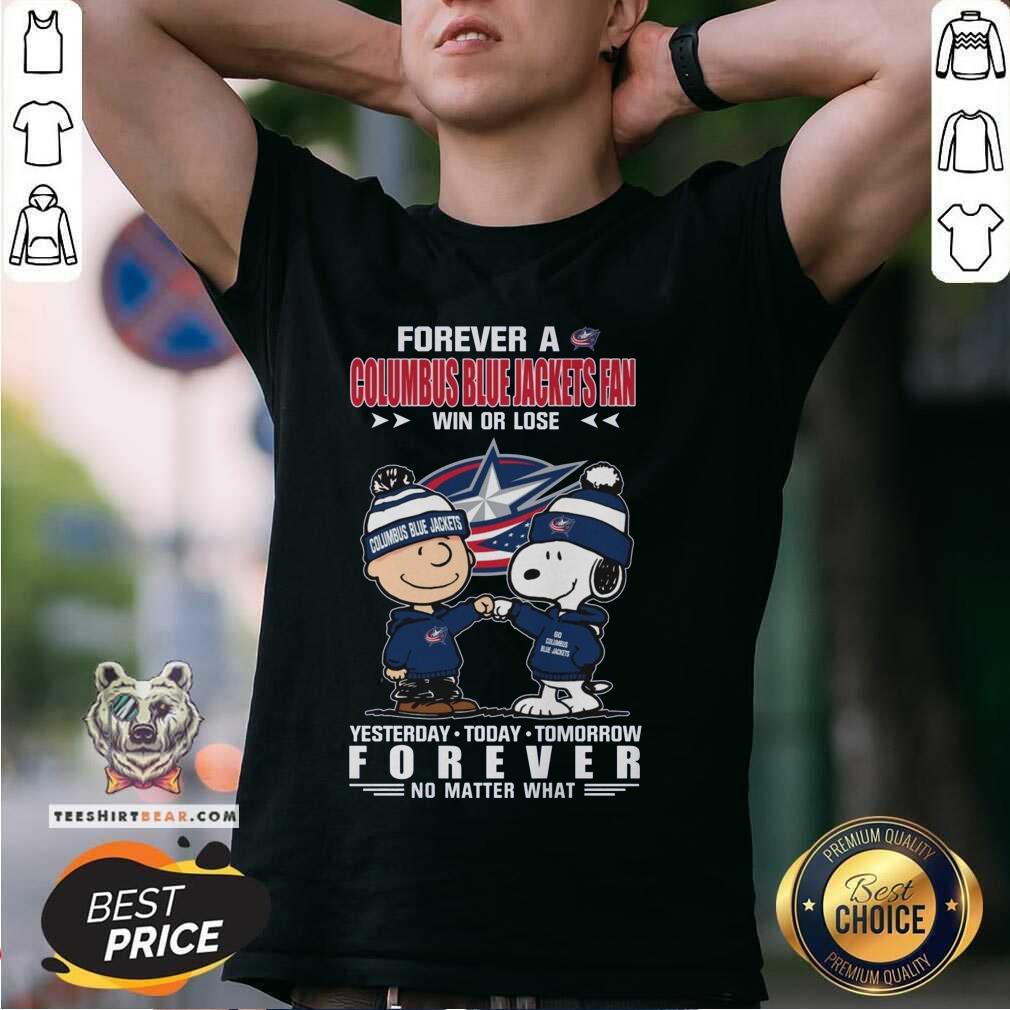 Shirt Nice A Columbus Blue Jackets Fan Yesterday Today Tomorrow Forever T-Shirt
