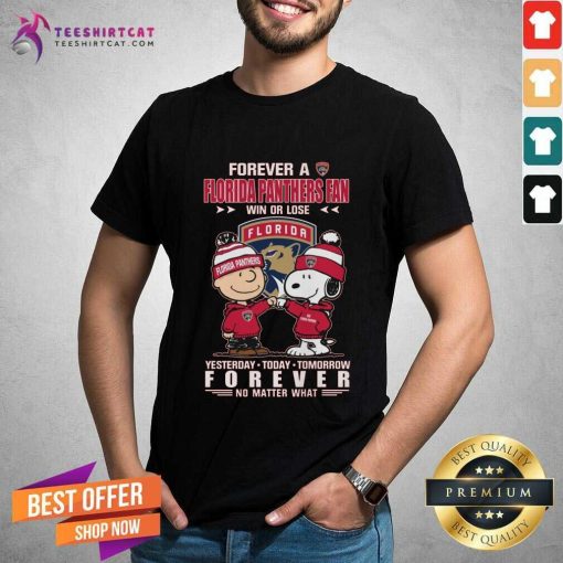 Nice A Florida Panthers Fan Yesterday Today Tomorrow Forever T-Shirt
