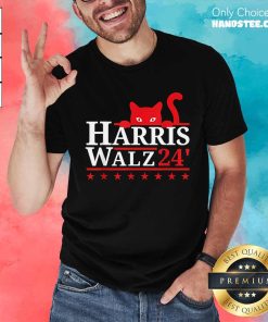 Nice Childless Cat Lady For Kamala Harris Tim Walz VP 2024 T-Shirt