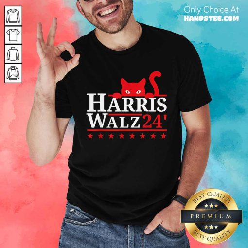 Nice Childless Cat Lady For Kamala Harris Tim Walz VP 2024 T-Shirt