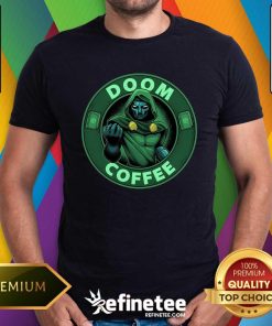 Nice Cool Dr Doom Coffee T-Shirt