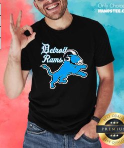 Nice Detroit Rams Cartoon Logo Meme T-Shirt
