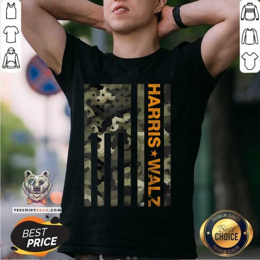 Nice Kamala Harris 2024 President USA Camouflage Dudes T-Shirt