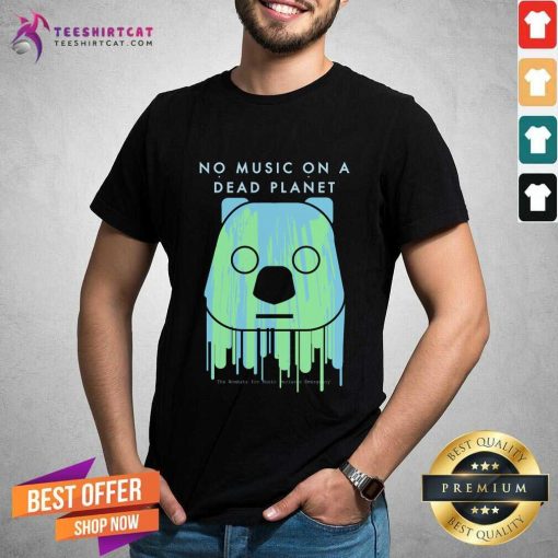 Nice No Music On A Dead Planet The Wombats Black T-Shirt