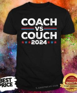 Nice Tim Walz Waltz Vs JD Vance 2024 Coach Vs Couch T-Shirt