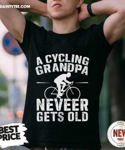 Official A CyCling Grandpa Never Gets Old T-Shirt