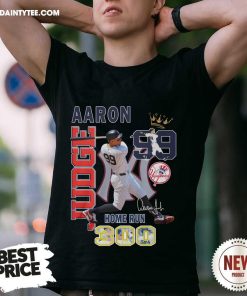 Official Aaron Judge 99 MLB New York Yankees Home Run 300 T-Shirt