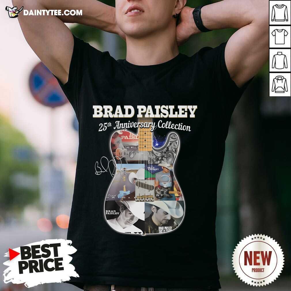 Shirt Official Brad Paisley 25th Anniversary Collection Signature T-Shirt
