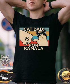 Official Cat Dad For Kamala Harris T-Shirt