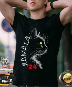 Official Cat Ladies For Kamala Cat 2024 President Kamala Harris T-Shirt