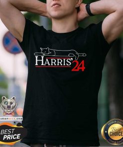 Official Cat Ladies For Kamala Funny Cat 2024 President T-Shirt