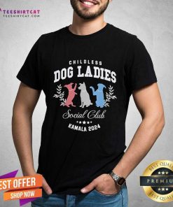 Official Childless Dog Lady Social Club President Kamala Harris 2024 T-Shirt