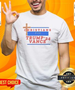 Official Christians For Trump Vance Trending Election Graphic Print T-Shirt