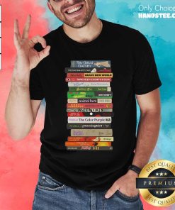 Official Classic Banned Books Stack Geek T-Shirt