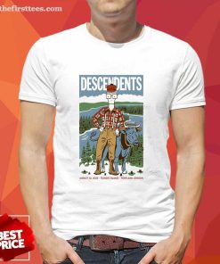 Official Descendents August 10 2024 Pioneer Courthouse Square T-Shirt