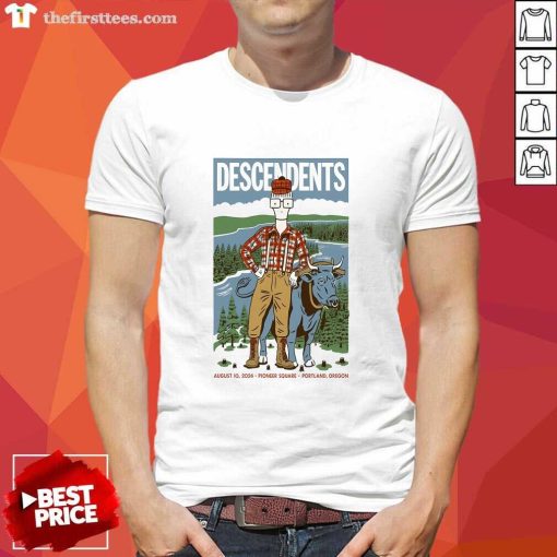 Official Descendents August 10 2024 Pioneer Courthouse Square T-Shirt