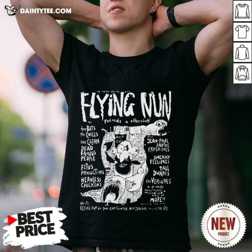 Official Flying Nun 1980s Print Advert T-Shirt